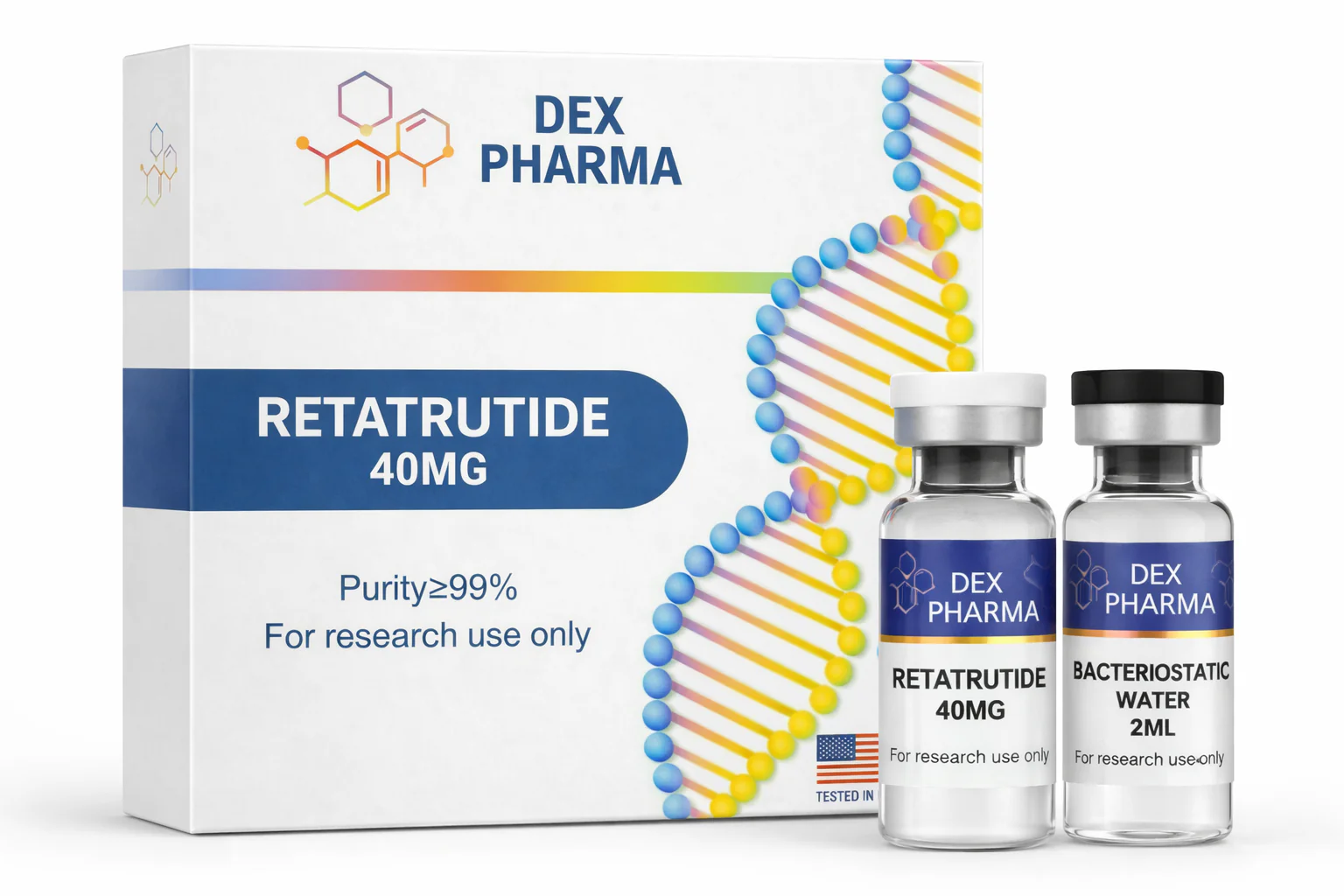 RETATRUTIDE 40MG - FRASCO + DILUENTE